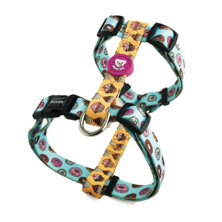 Dukier Arnés Clásico Estampado Cupcakes&Donunts Para Perros 3 Dukier Arnés Clásico Estampado Cupcakes&Donunts Para Perros
