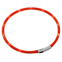 Flamingo Karlie Collar Con Luz Led Rojo Para Perros