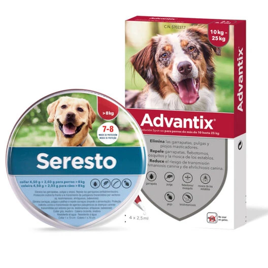 Bayer Seresto Collar Antiparasitario Y Advantix Pipetas Para Perros - Pack 5 Bayer Seresto Collar Antiparasitario Y Advantix Pipetas Para Perros - Pack - Imagen 3