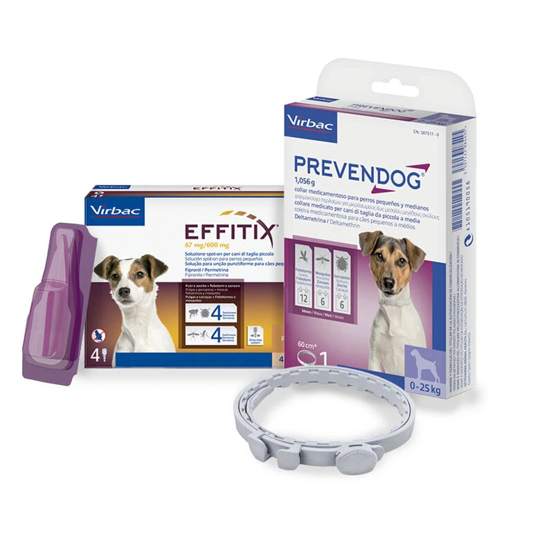 Virbac Pack Prevendog Collar Antiparasitario + Effitix Pipetas Para Perros 4 Virbac Pack Prevendog Collar Antiparasitario + Effitix Pipetas Para Perros - Imagen 2