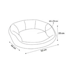 Flamingo Chips Rectángulo Beige Cama Cuna Para Perros -Perros Artículos Tienda cama perros flamingo chips rectangulo beige FLA23878 4.jpg