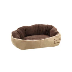 Flamingo Chipz Rectángulo Marrón Cama Cuna Para Perros