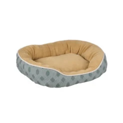 Flamingo Corvara Rectángulo Azul Cama Cuna Para Perros
