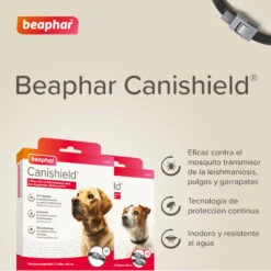 Beaphar Canishield Collar Antiparasitario Para Perros Grandes -Perros Artículos Tienda canishiel collar beaphar L BEA17300 M 2
