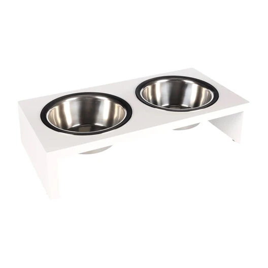 Flamingo Comedero Doble Con Soporte Blanco Para Mascotas 3 Flamingo Comedero Doble Con Soporte Blanco Para Mascotas