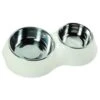 Flamingo Comedero Doble Blanco Para Mascotas -Perros Artículos Tienda comedero gatos flamingo doble blanco FLA38879 M