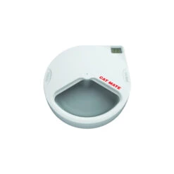 Flamingo Cat Mane Comedero Automático Blanco Para Perros Y Gatos