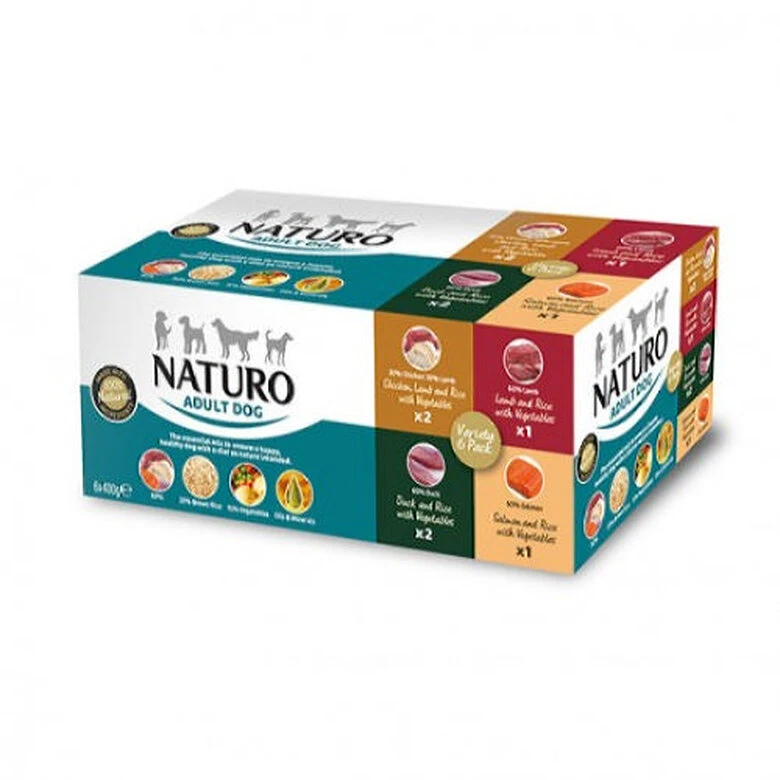 Naturo Tarrinas Para Perros - Multipack 6 3 Naturo Tarrinas Para Perros - Multipack 6
