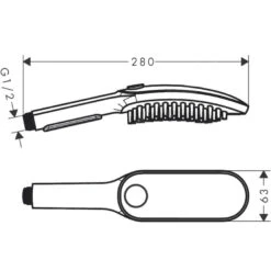 Hansgrohe Alcachofa De Ducha Blanca Para Perros 11 Hansgrohe Alcachofa De Ducha Blanca Para Perros -Perros Artículos Tienda ducha perros hansgrohe blanca HGH29997015 2 2