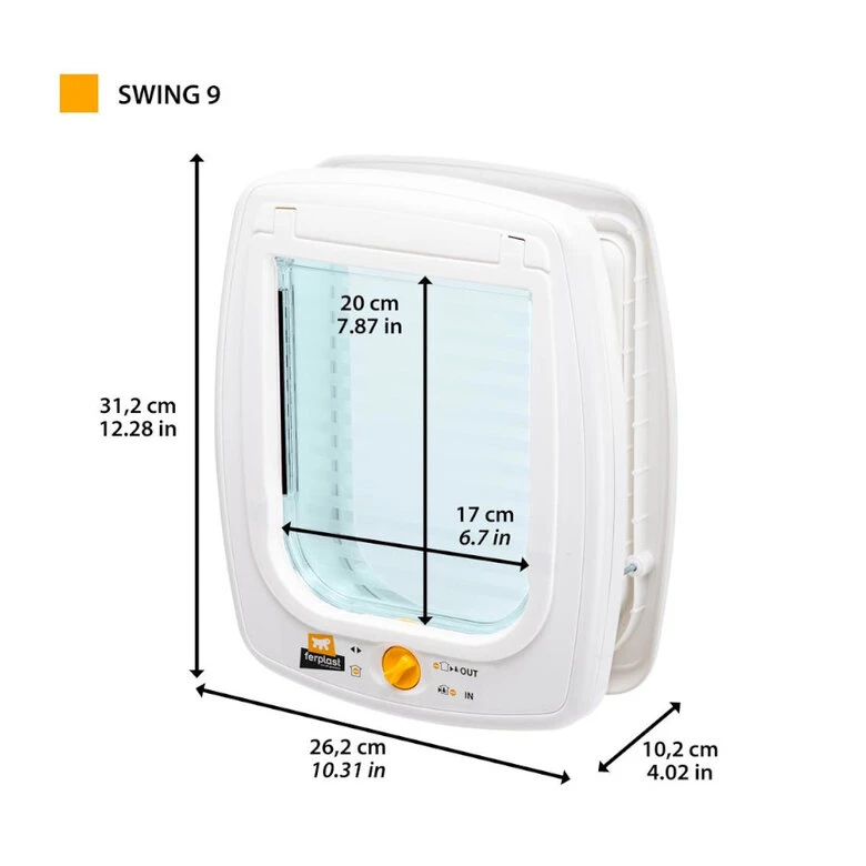 Ferplast Swing 9 Puerta Para Perros Pequeños 4 Ferplast Swing 9 Puerta Para Perros Pequeños - Imagen 2