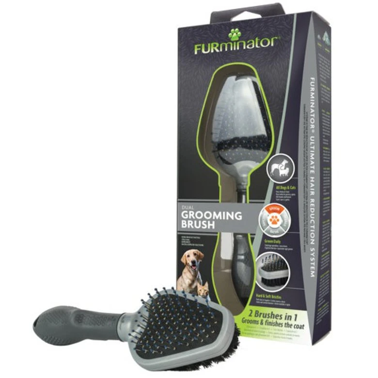 Furminator Cepillo Doble Para Perros 3 Furminator Cepillo Doble Para Perros