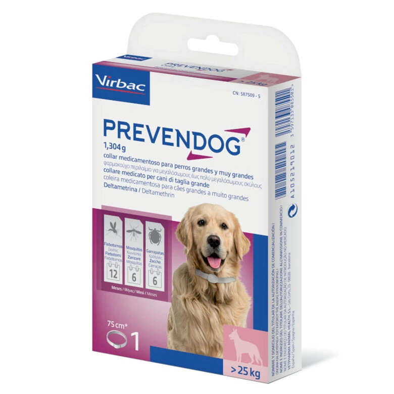 Virbac Prevendog Collar Antiparasitario Para Perros Grandes