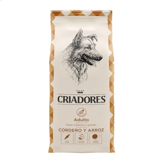 Criadores Adulto Cordero Y Arroz Pienso Para Perros De Razas Mediana Y Grande 4 Criadores Adulto Cordero Y Arroz Pienso Para Perros De Razas Mediana Y Grande - Imagen 2