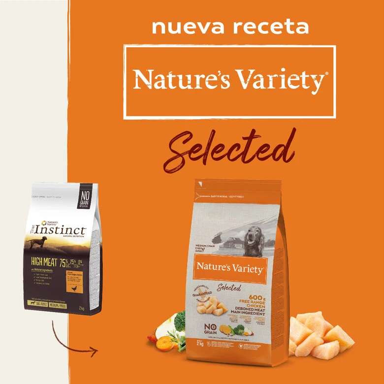 Nature's Variety Adult Medium Selected Pollo Pienso Para Perros 6 Nature's Variety Adult Medium Selected Pollo Pienso Para Perros - Imagen 4