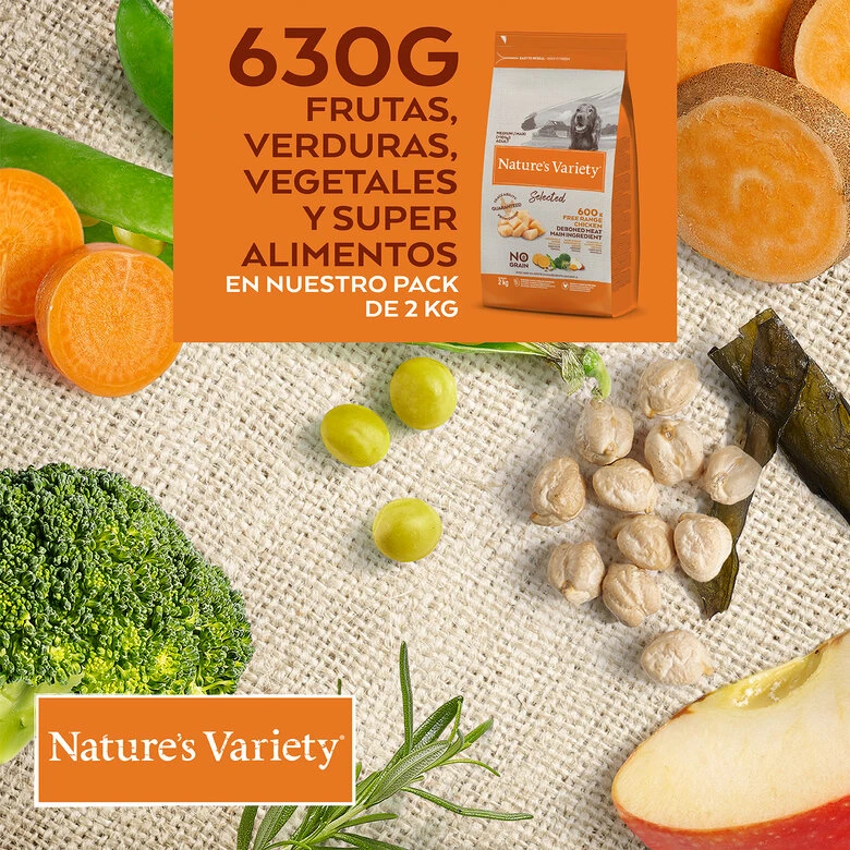 Nature's Variety Adult Medium Selected Pollo Pienso Para Perros 8 Nature's Variety Adult Medium Selected Pollo Pienso Para Perros - Imagen 6