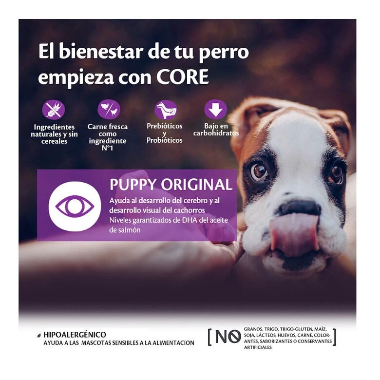 Wellness Core Puppy Small/Medium Pollo Y Pavo Pienso Para Perros - Imagen 3