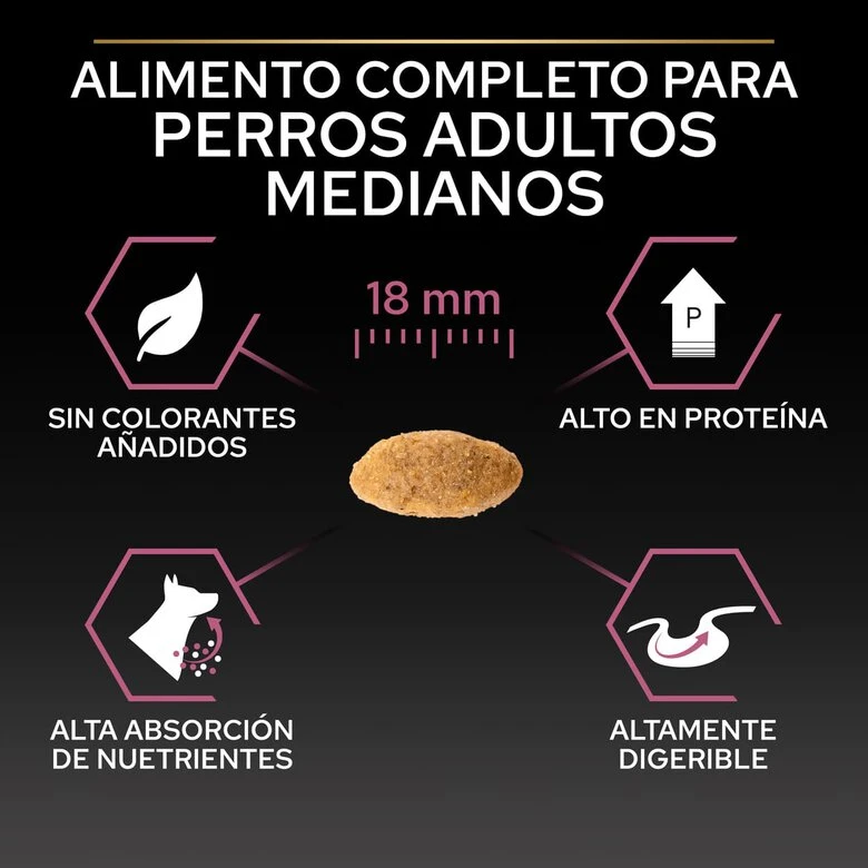 Purina Pro Plan Adult Medium Sensitive Skin Salmón Pienso Para Perros 8 Purina Pro Plan Adult Medium Sensitive Skin Salmón Pienso Para Perros - Imagen 6